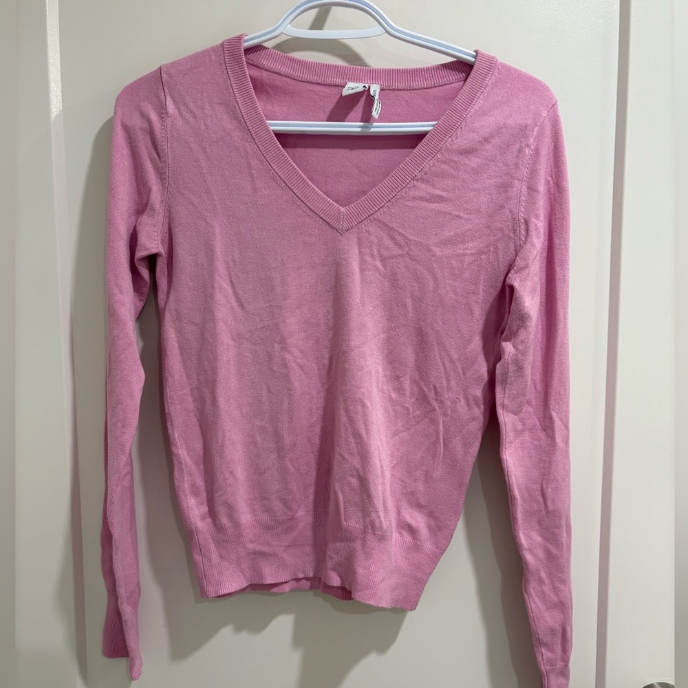 twik Dusty Rose V-Neck Knit Top